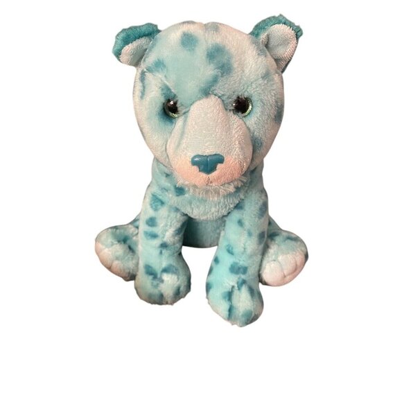 Aurora Other - Aurora World Destination Nation Leopard Cheetah Plush Stuffed Animal Teal Aqua